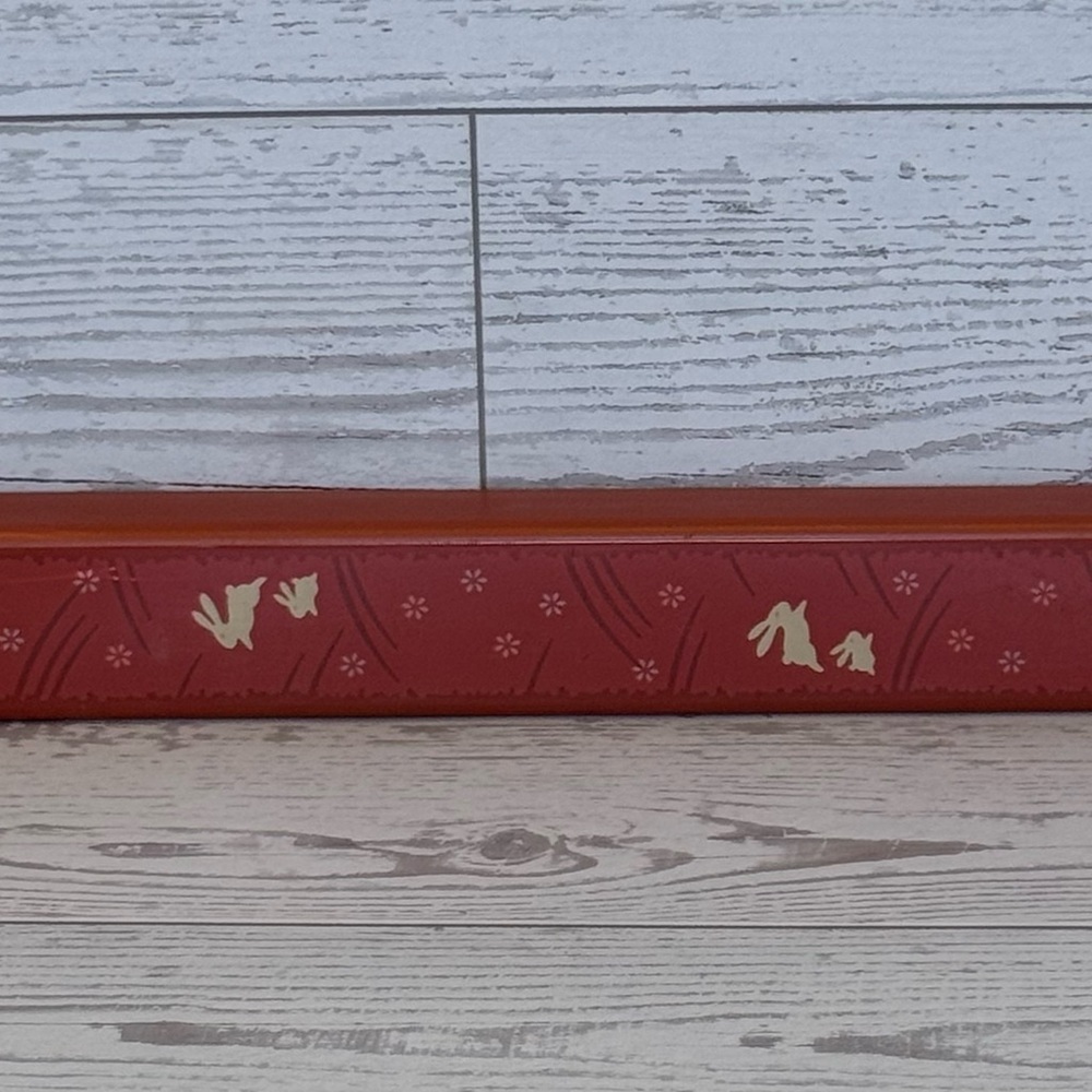 Vintage Japanese Red and Gold Chopsticks with Case - Picture 3 of 7